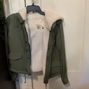 Olive green hoodie